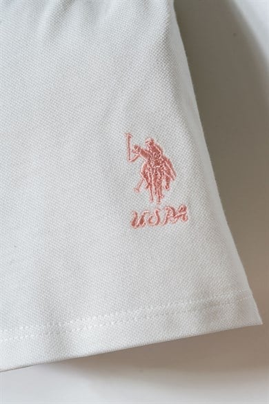 U.S. Polo Kız Bebek 6 Ay- 3 Yaş Bebe Yaka Pike İkili Takım Mint