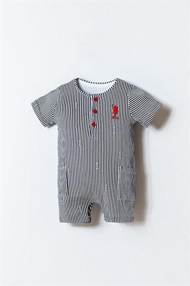 U.S. Polo Erkek Bebek 3-24 Ay Marin Desen Tulum Lacivert