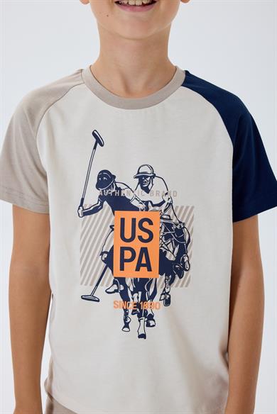 U.S. Polo Erkek Çocuk 4-15 Yaş İkili Şortlu Takım Bej