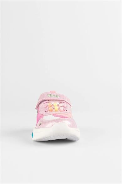 Vicco Kız Çocuk 22-25 Numara Işıklı Anatomik Taban  Spor Ayakkabı Pembe