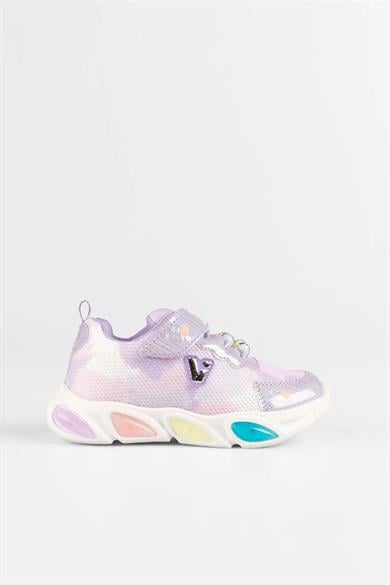 Vicco Kız Çocuk 22-25 Numara Işıklı Anatomik Taban  Spor Ayakkabı Mor