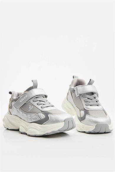 Vicco Kız Çocuk 26-30 Numara Anatomik Taban Spor Ayakkabı Gri