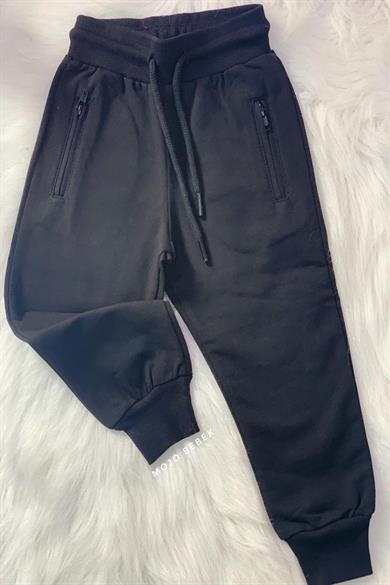 Woorage Erkek Bebek 9-36 Ay Fermuarlı Eşofman Altı 4030 Siyah