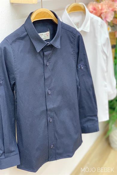 Woorage Erkek Bebek Ata Yaka Gömlek 4013 Lacivert