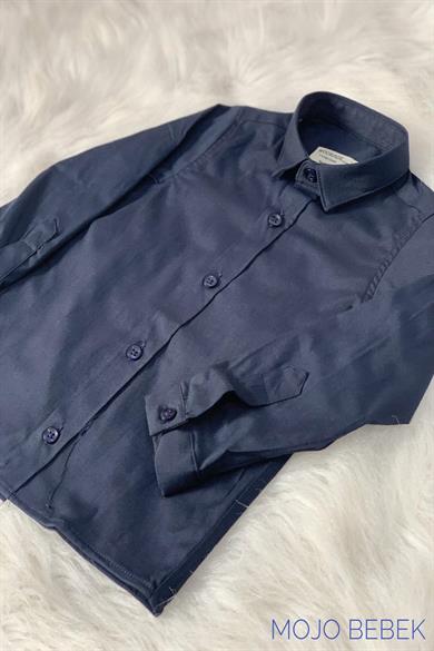 Woorage Erkek Bebek Ata Yaka Gömlek 4013 Lacivert
