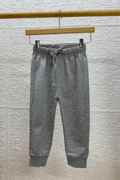 Woorage Erkek Çocuk 1-5 Yaş Lastikli Paça Yazlık Eşofman Altı 5013 Gri