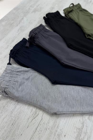 Woorage Erkek Çocuk 1-5 Yaş Lastikli Paça Yazlık Eşofman Altı 5013 Haki