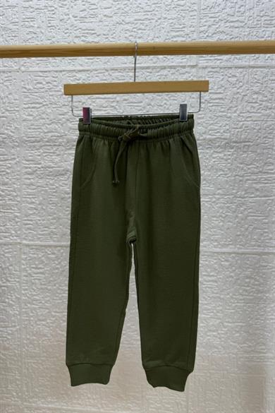 Woorage Erkek Çocuk 1-5 Yaş Lastikli Paça Yazlık Eşofman Altı 5013 Haki