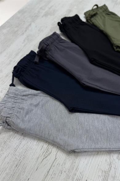 Woorage Erkek Çocuk 1-5 Yaş Lastikli Paça Yazlık Eşofman Altı 5013 Antrasit