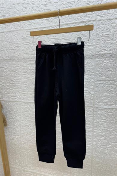 Woorage Erkek Çocuk 1-5 Yaş Lastikli Paça Yazlık Eşofman Altı 5013 Siyah