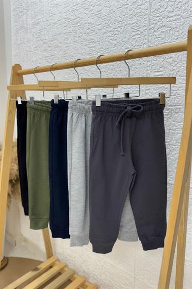 Woorage Erkek Çocuk 1-5 Yaş Lastikli Paça Yazlık Eşofman Altı 5013 Haki