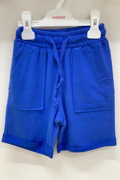 Woorage Erkek Çocuk 3-14  Yaş Duble Paça Cepli  Şort 4065 Mavi