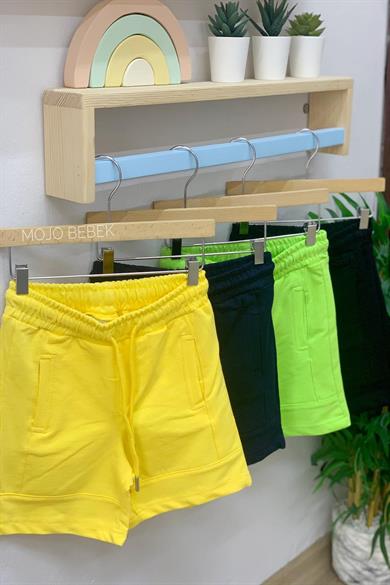 Woorage Erkek Çocuk 5-12 Yaş %100 Pamuk  Penye Şort 5204 Lacivert