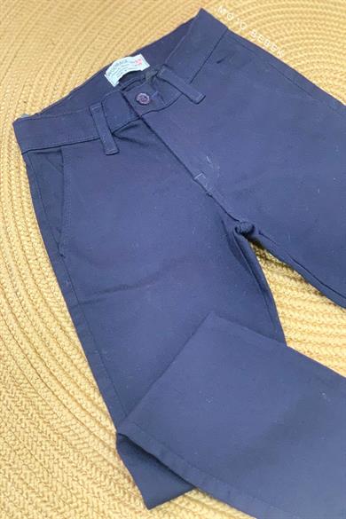 Woorage Erkek Çocuk 5-14 Yaş Kanvas Pantolon 5037 Lacivert