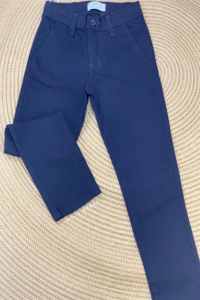 Woorage Erkek Çocuk 5-14 Yaş Kanvas Pantolon 5037 Lacivert