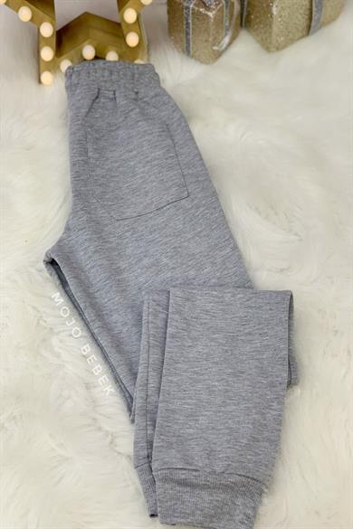 Woorage Erkek Çocuk Cepli Eşofman Altı 0067 Gri