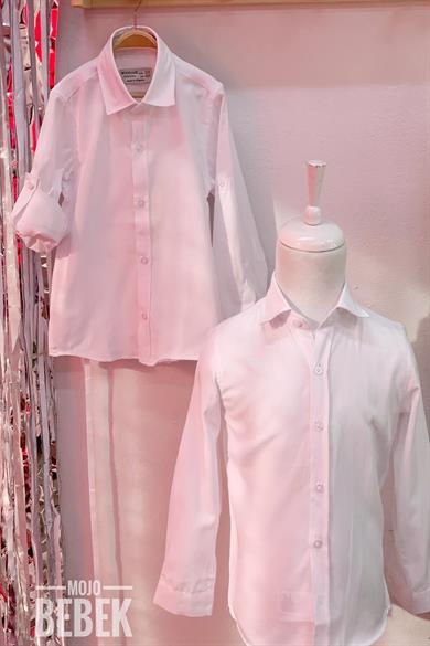 Woorage Erkek Çocuk Düğmeli Yaka Gömlek 4007 Beyaz