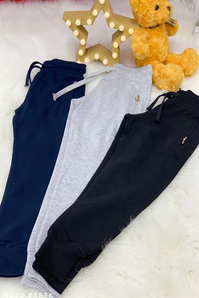 Woorage Erkek Çocuk Fermuarlı Cepli Eşofman Altı 04100 Lacivert