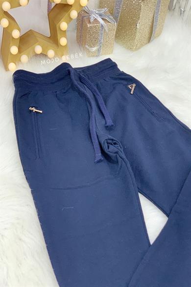 Woorage Erkek Çocuk Fermuarlı Cepli Eşofman Altı 04100 Lacivert