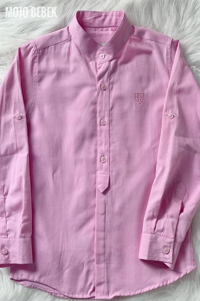 Woorage Erkek Çocuk Hakim Yaka Gömlek 3805 Pembe