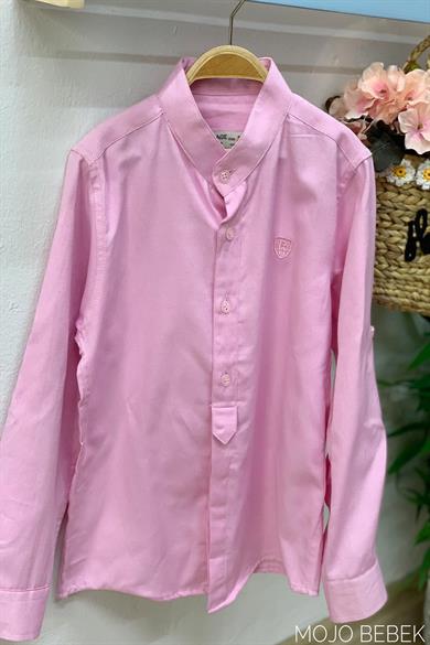 Woorage Erkek Çocuk Hakim Yaka Gömlek 3805 Pembe