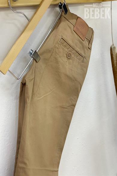 Woorage Erkek Çocuk Kanvas Pantolon 0297 Krem