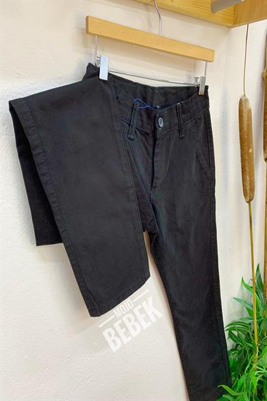 Woorage Erkek Çocuk Kanvas Pantolon 0296 Siyah