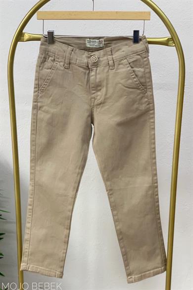 Woorage Erkek Çocuk 5-14 Yaş Kanvas Pantolon 5267 Krem