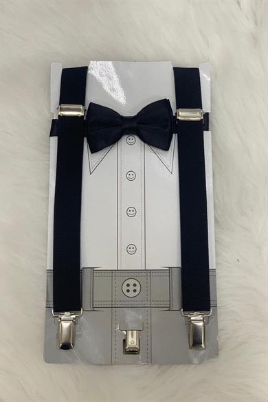 Woorage Erkek Çocuk Papyon Askı Takım 01101 Siyah