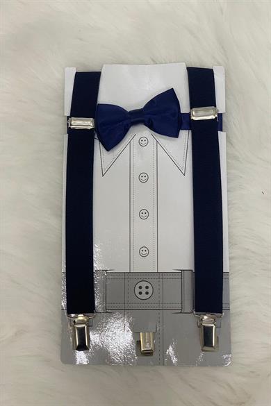 Woorage Erkek Çocuk Papyon Askı Takım 01101 Lacivert