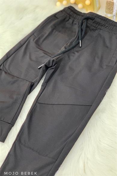 Woorage Erkek Çocuk Şardonlu Eşofman Altı 5047 Siyah