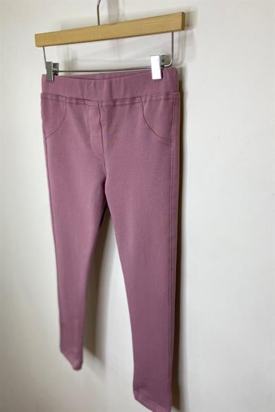 Woorage Kız Bebek 1-5 Yaş Penye Uzun Tayt 3157 Gülkurusu