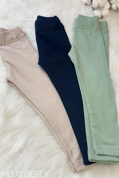 Woorage Kız Bebek 1-5 Yaş Penye Uzun Tayt 3157 Mint