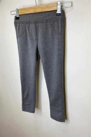 Woorage Kız Bebek 1-5 Yaş Penye Uzun Tayt 3157 Füme