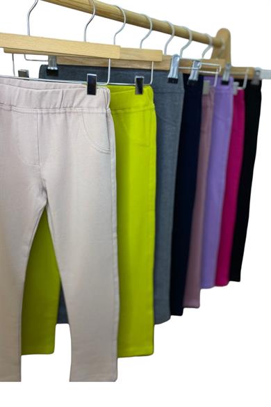 Woorage Kız Bebek 1-5 Yaş Penye Uzun Tayt 3157 Taş Rengi