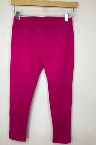 Woorage Kız Bebek 1-5 Yaş Penye Uzun Tayt 3157 Fuşya