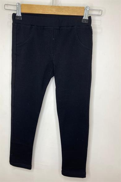 Woorage Kız Bebek 1-5 Yaş Penye Uzun Tayt 3157 Siyah