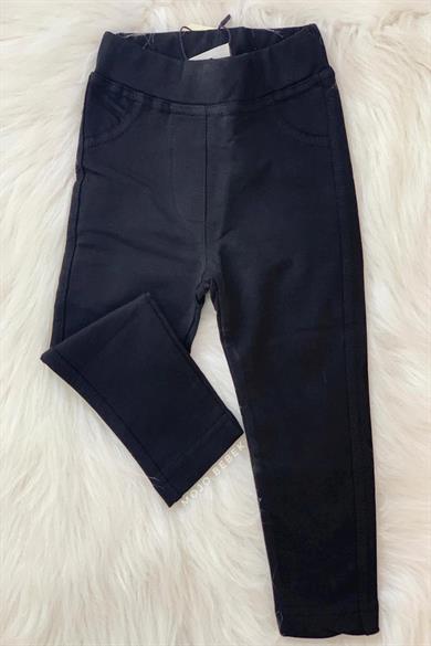 Woorage Kız Bebek 1-5 Yaş Penye Uzun Tayt 3157 Siyah