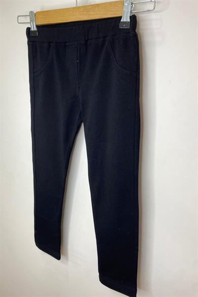 Woorage Kız Bebek 1-5 Yaş Penye Uzun Tayt 3157 Siyah