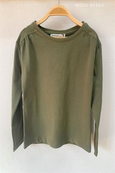 Woorage Kız Çocuk Basic Uzun Kol T-shirt 9497 Haki