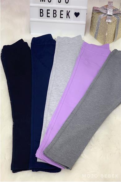 Woorage Kız Çocuk 5-14 Yaş Pamuklu Tayt Füme