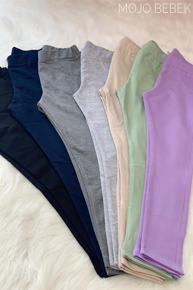 Woorage Kız Çocuk 5-14 Yaş Pamuklu Tayt Taş Rengi