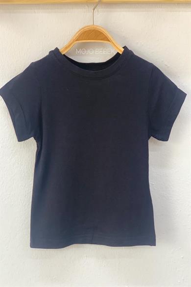 Woorage Unisex Bebek Basic Kısa Kol T-shirt 0060 Siyah