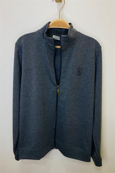Woorage Unisex Çocuk Fermuarlı Hırka 5296 Gri