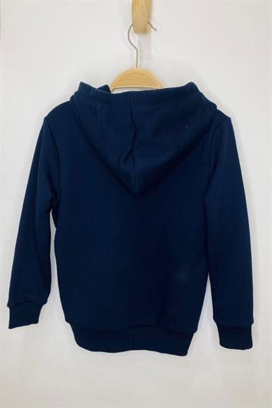 Woorage Unisex Çocuk Kapüşonlu Hırka 5367 Lacivert