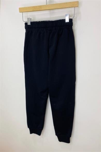 Woorage Unisex Çocuk Paçası Lastikli Eşofman Altı 5423 Siyah