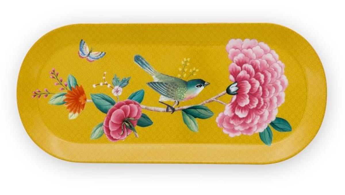 Design of LuxuryPİP STUDİO51018092Blushing Birds Sarı Oval Kek Servis Tabağı | designofluxury.com.tr Blushing Birds Sarı Oval Kek Servis Tabağı
