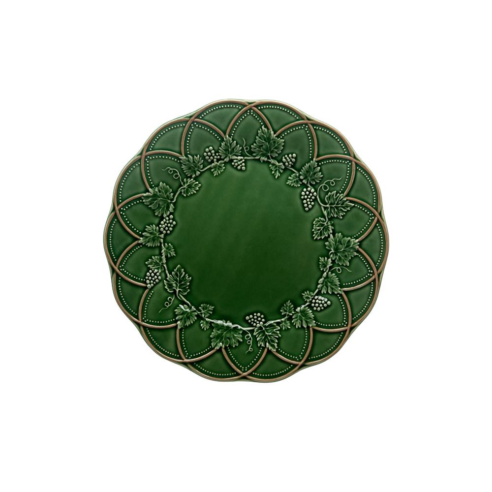 Design of LuxuryBORDALLO65002447Charger Plate 32,5 Green/Brown