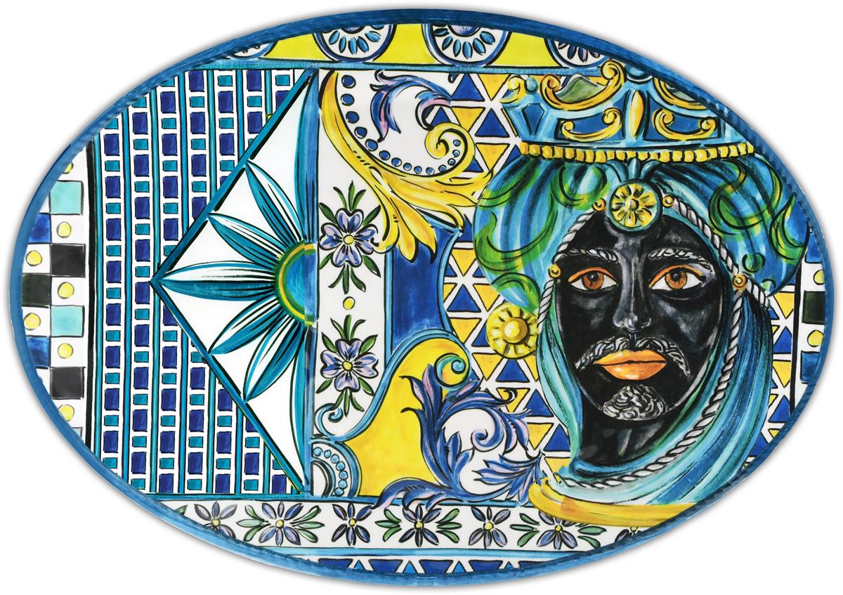 Design of LuxuryBACI MİLANOBMSER1.BRM01Mavi Barok Oval Servis Tabağı 50x35 Cm | designofluxury.com.tr Mavi Barok Oval Servis Tabağı 50x35 Cm