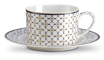 Design of LuxuryPOZZİ MİLANOPM0124 CHRLPozzi Milano Charles Porselen Çay Fincanı 220 ml & Tabağı